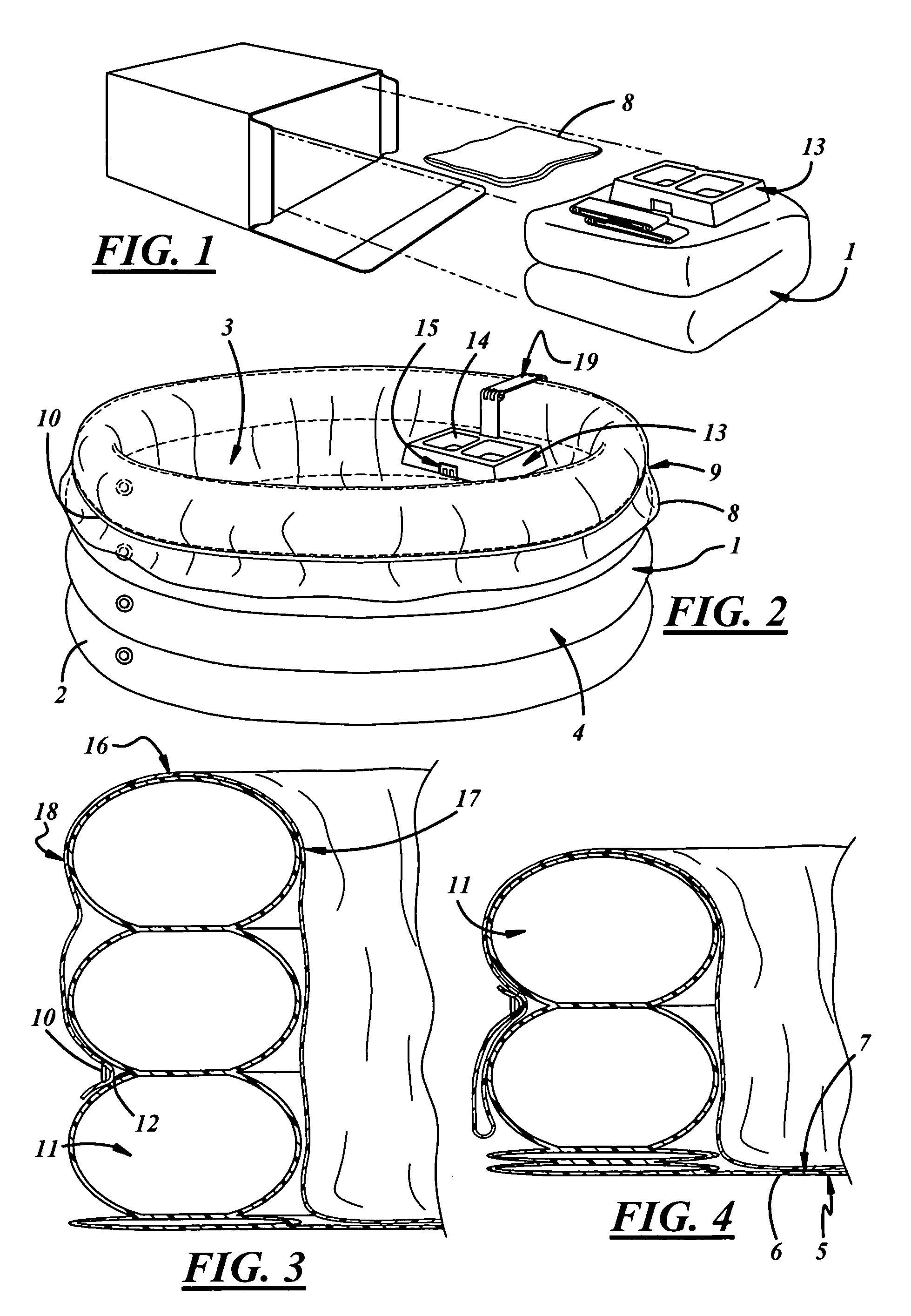 Inflatable, multi-purpose whelping system, and method and kit for preparing same