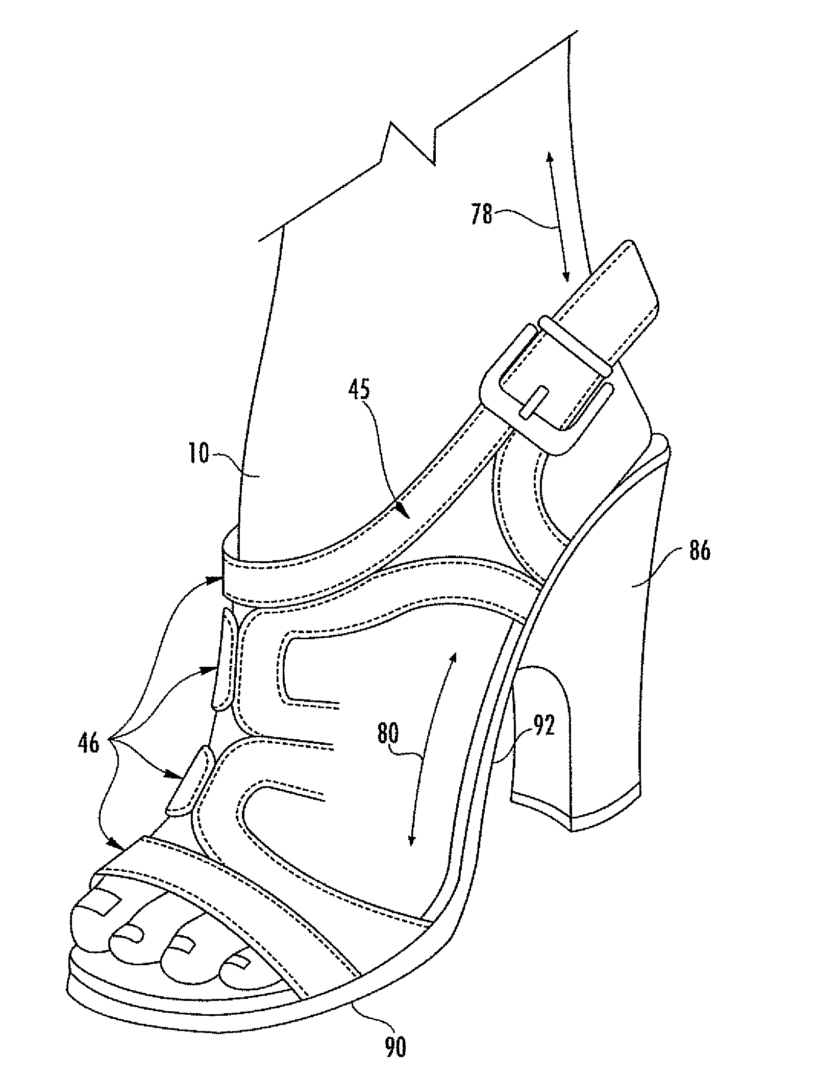 Shoe engagement and bumper insert system and method for using the same