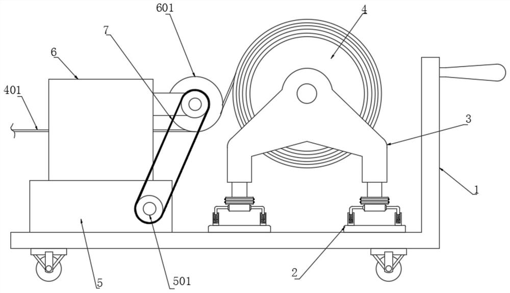 Intelligent cable torque reducing equipment for communication technology