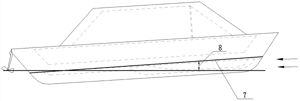 H-shaped drag reduction ship and working principle