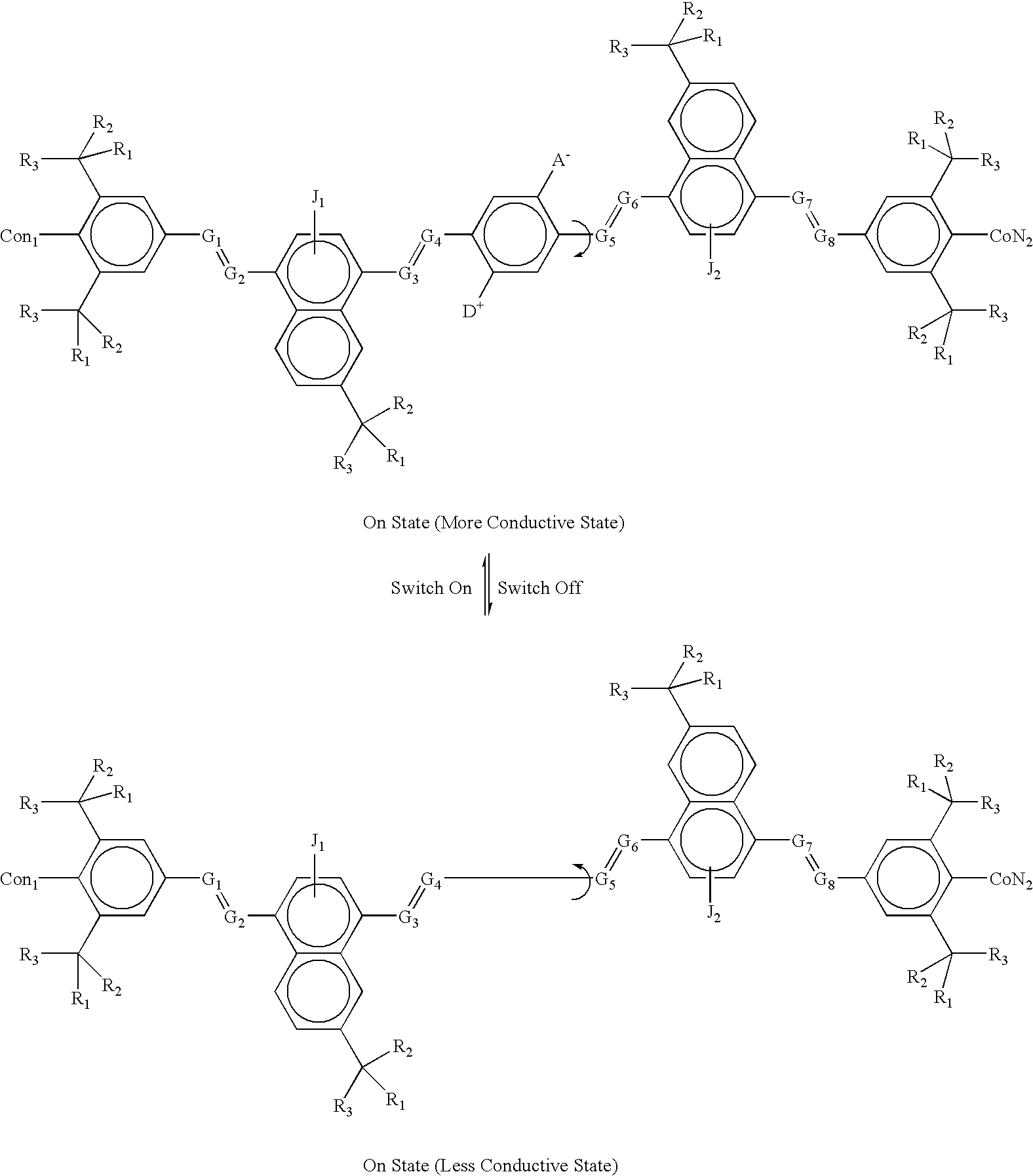 Photopatternable molecular circuitry