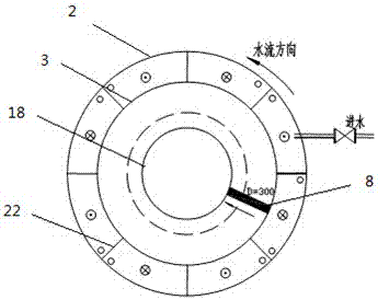 Integrated sedimentation device with enhanced flocculation function