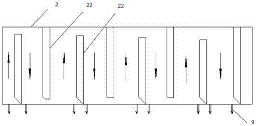 Integrated sedimentation device with enhanced flocculation function