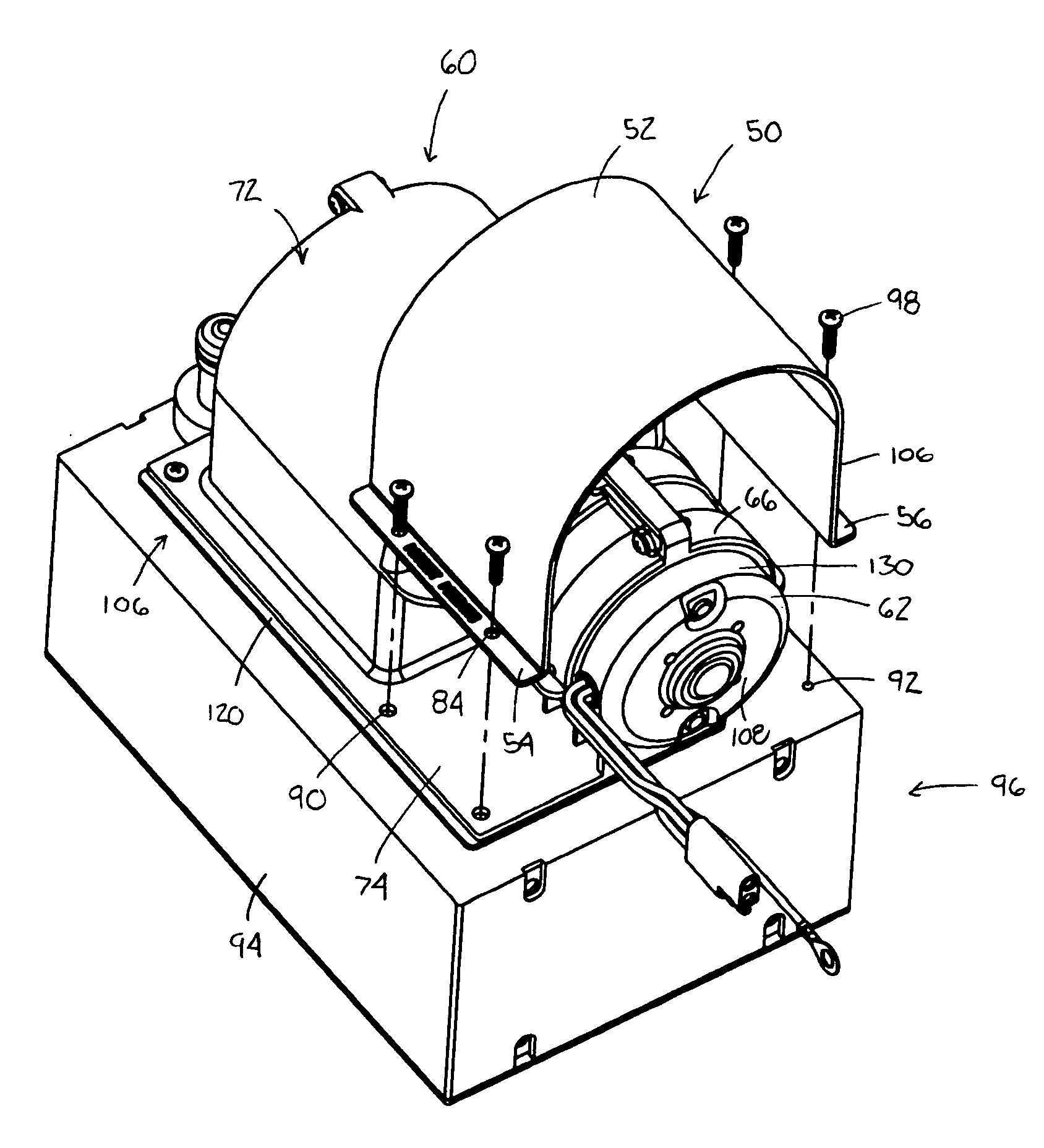 Motor cooling device