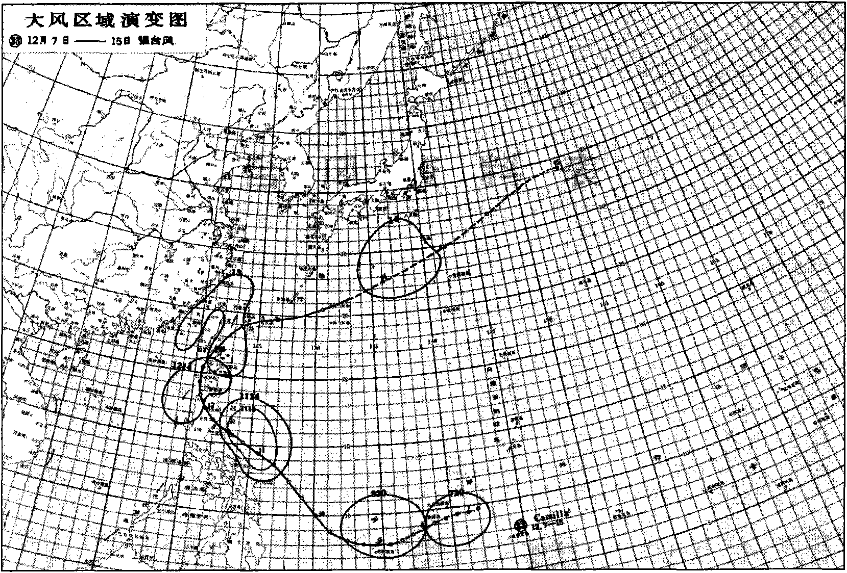 Method for manufacturing tropical cyclone wind zone