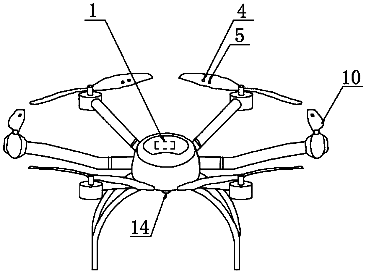 Full-artificial-intelligence system based on multi-rotor unmanned aerial vehicle flight type nuclide identification instrument