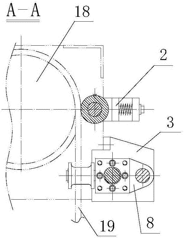 Rope guide with sleeve pipe type rope-pressing machine and guide rod type adjustable rope-guiding device
