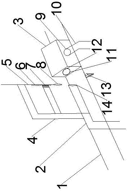 Automatic butt joint device for roving draught fan