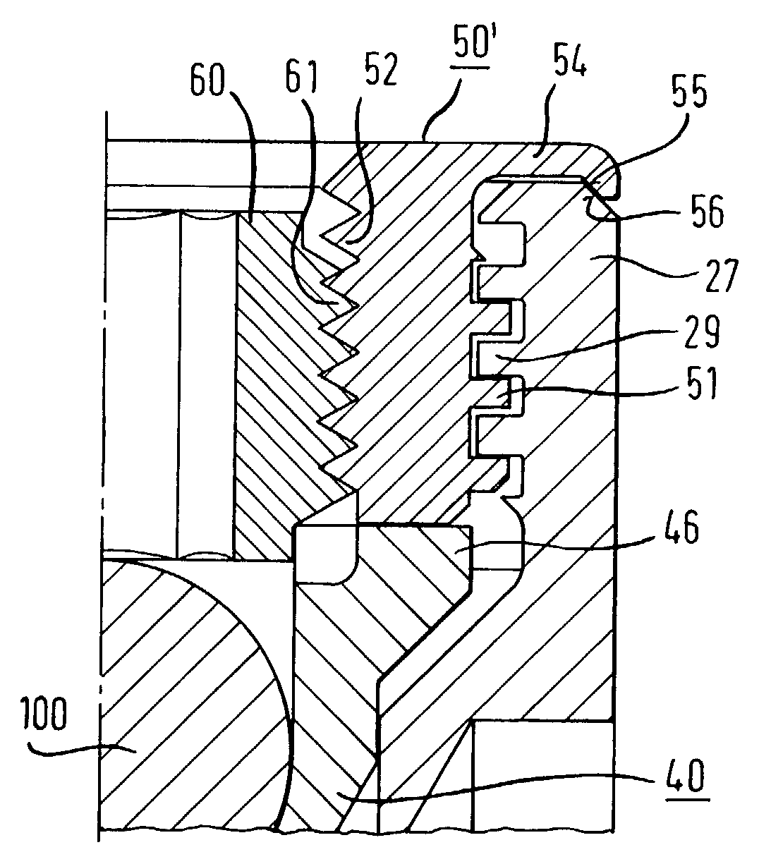 Element with a shank and a holding element connected to it for connecting to a rod