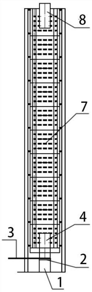 Novel vertical roasting-combined lengthwise graphitization furnace