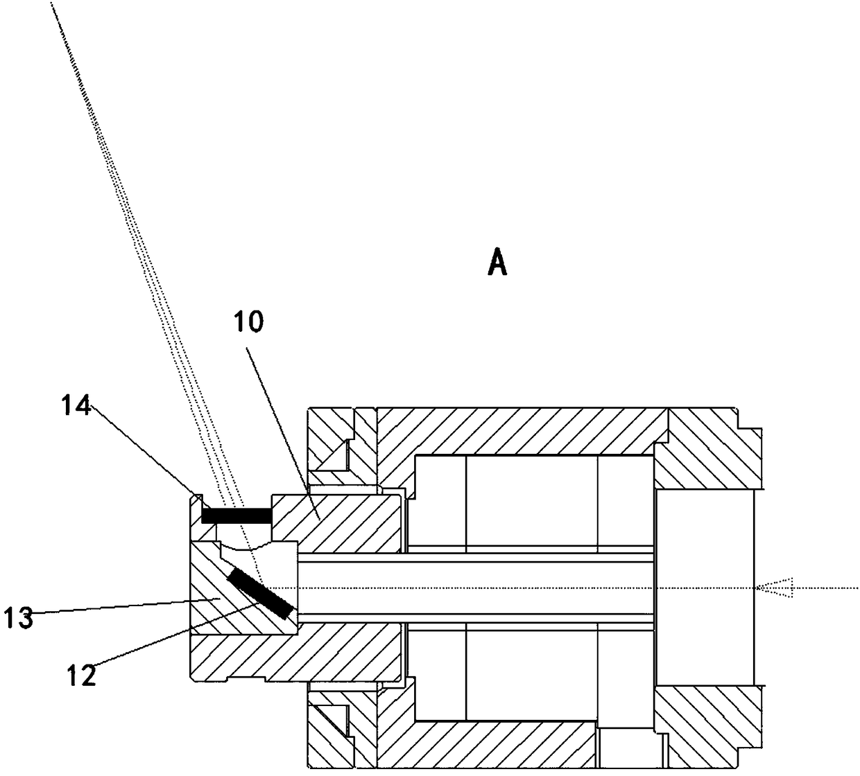 Laser cleaning mechanism used for pipeline inner wall