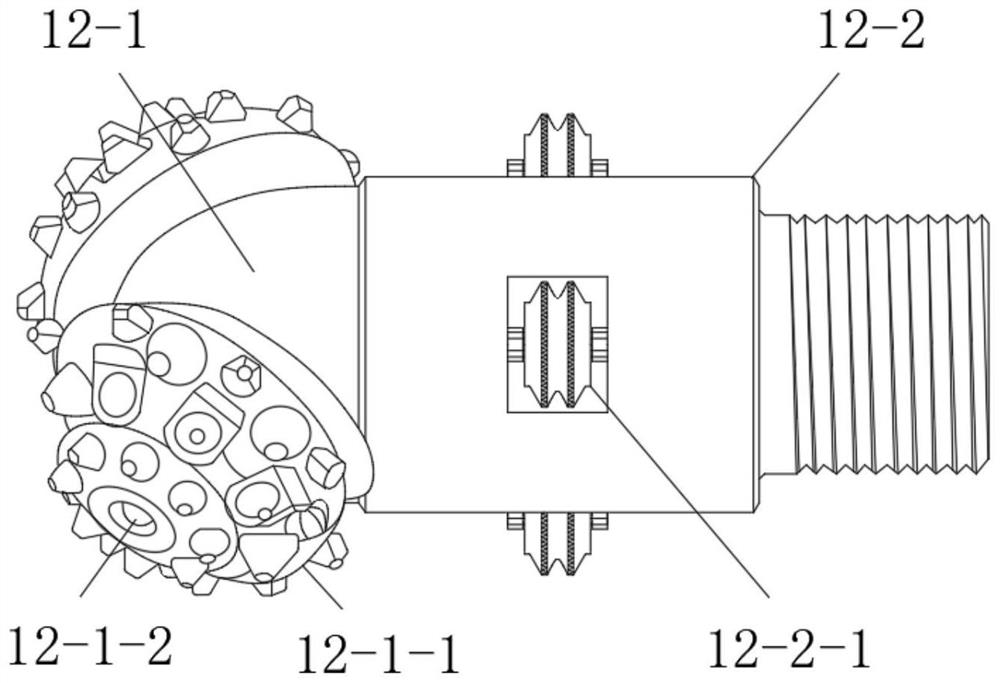 Self-diagnosis pre-cutting hole dynamic tension shear rock breaking method and device