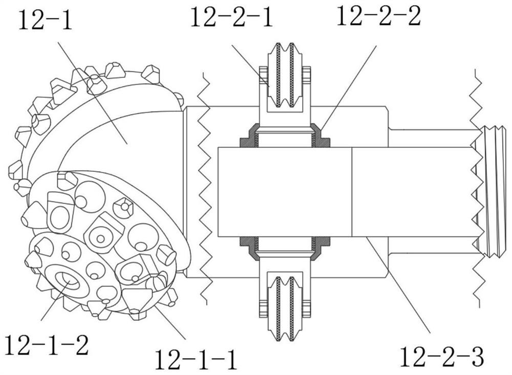 Self-diagnosis pre-cutting hole dynamic tension shear rock breaking method and device