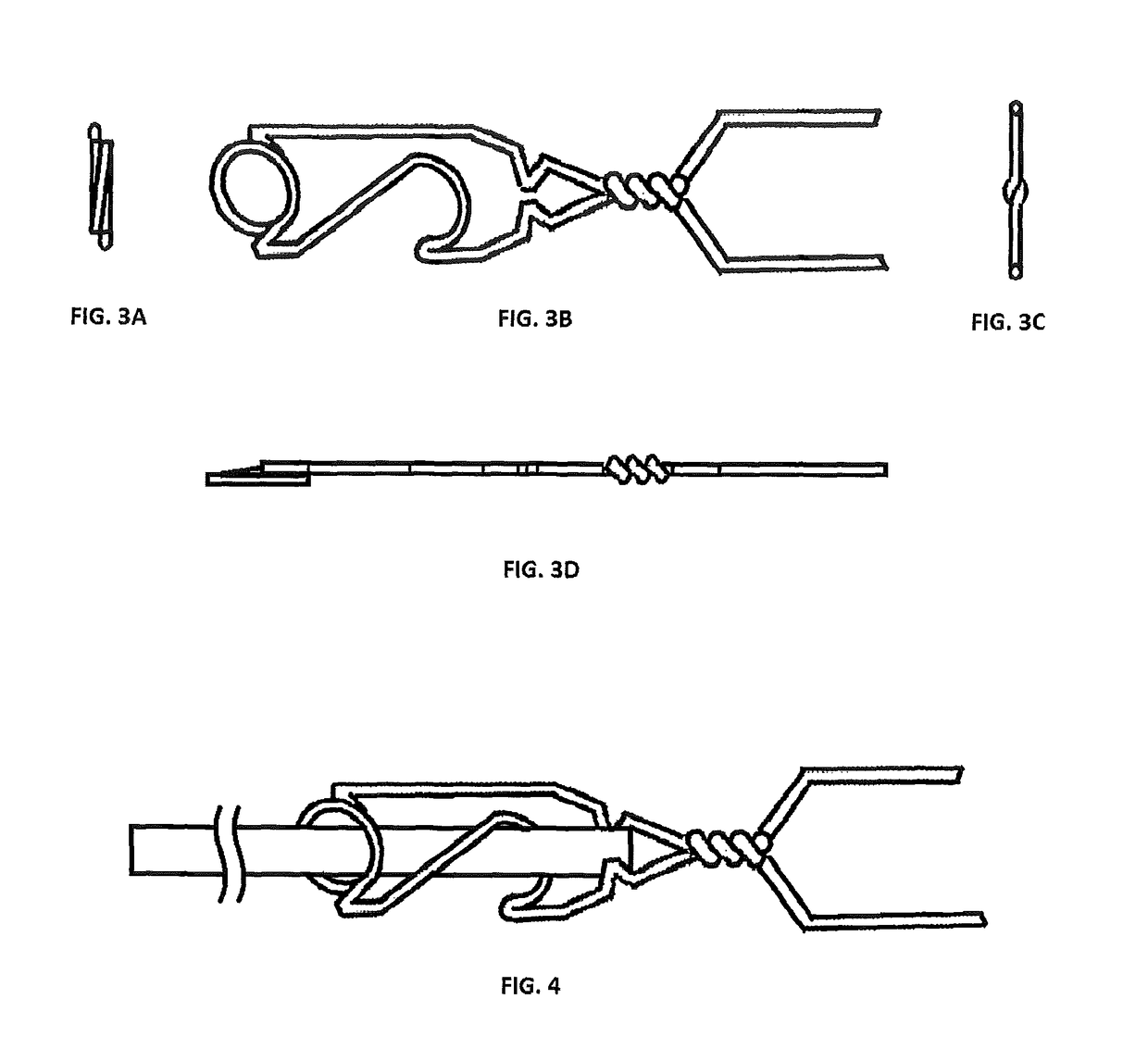 Device and method for removable utensil that attaches to handle of variable sizes
