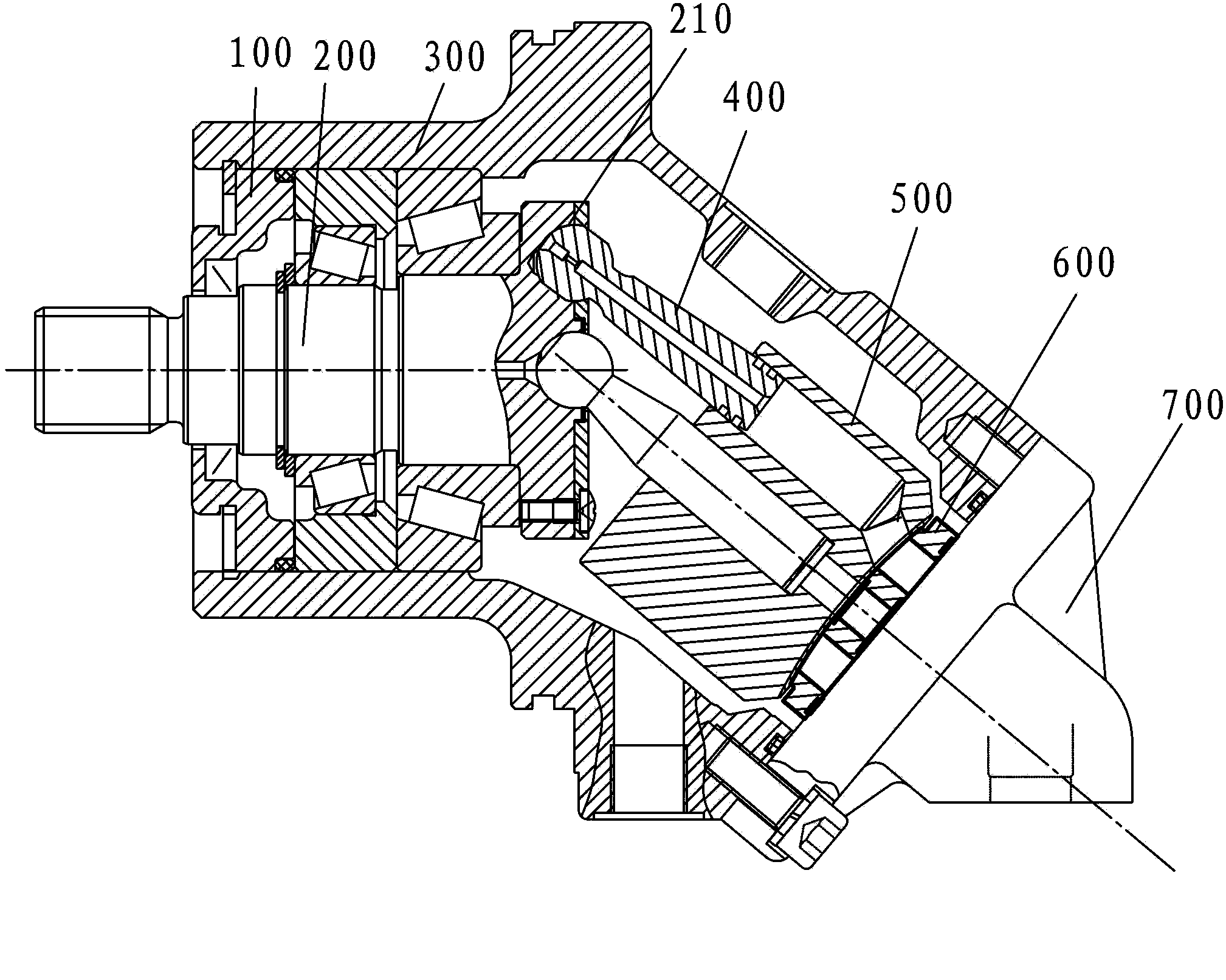 Oblique-shaft type axial plunger pump/motor with novel-structured plunger