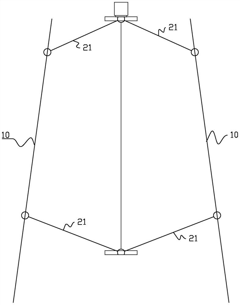 Opposite-pulling combination device of bridge tower inclined support and construction method