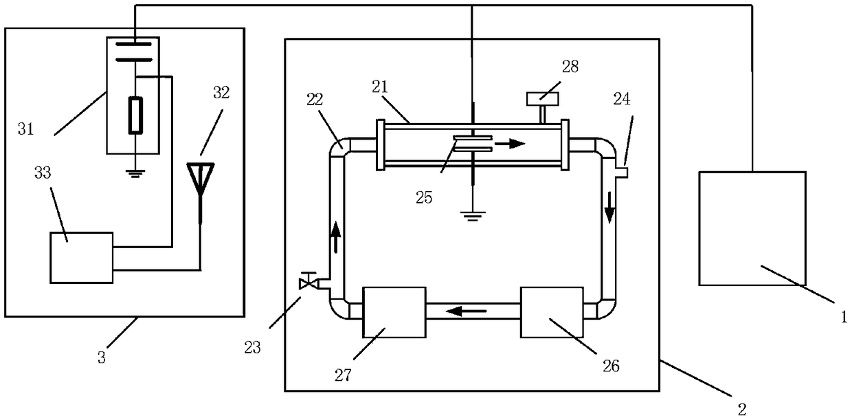 Method for testing partial discharge of suspended particles in flowing transformer oil