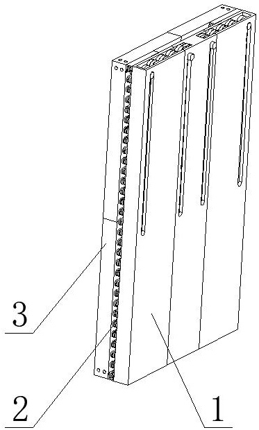 A curtain wall box for a firewall