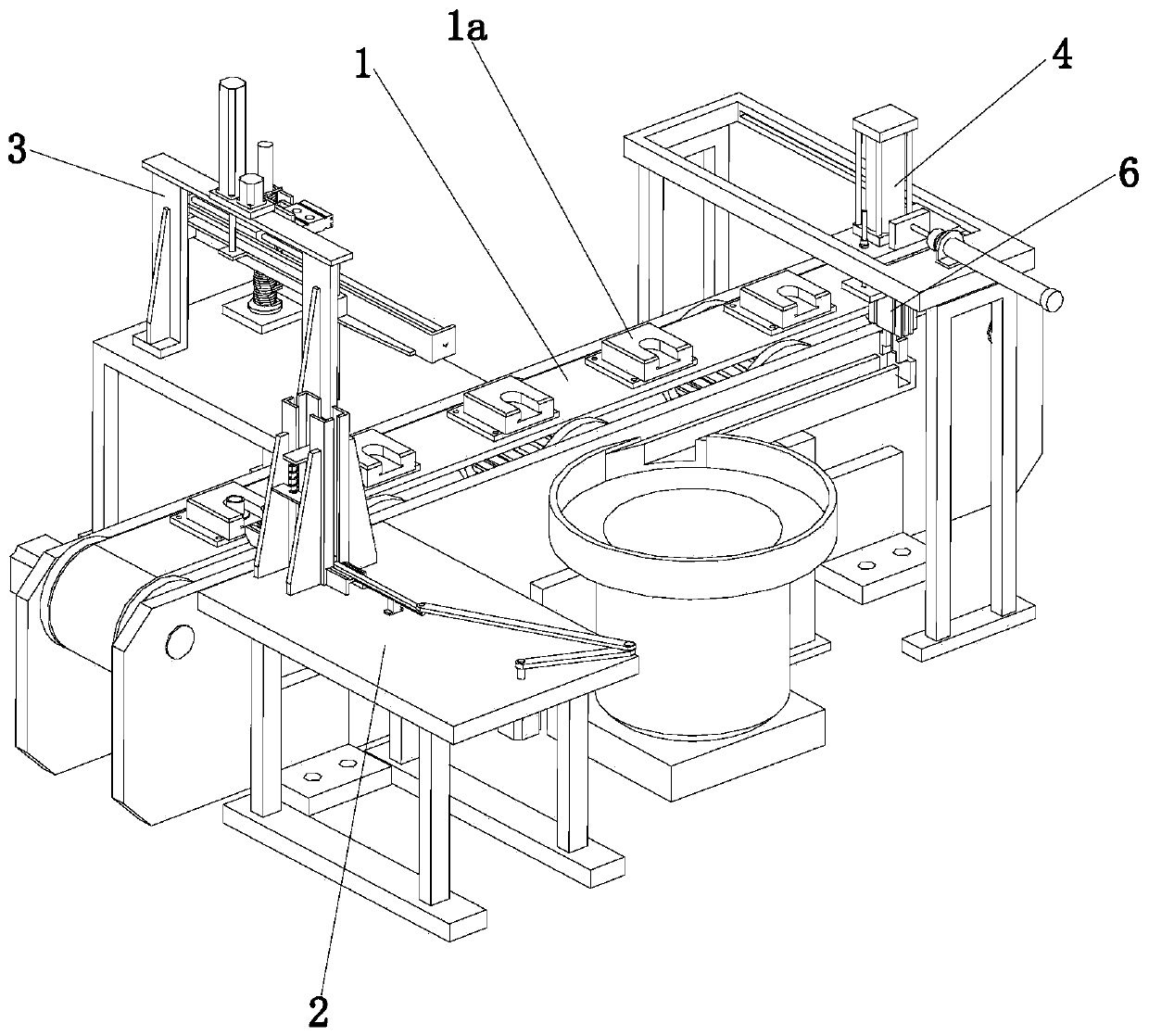 Feeding device for inductor production