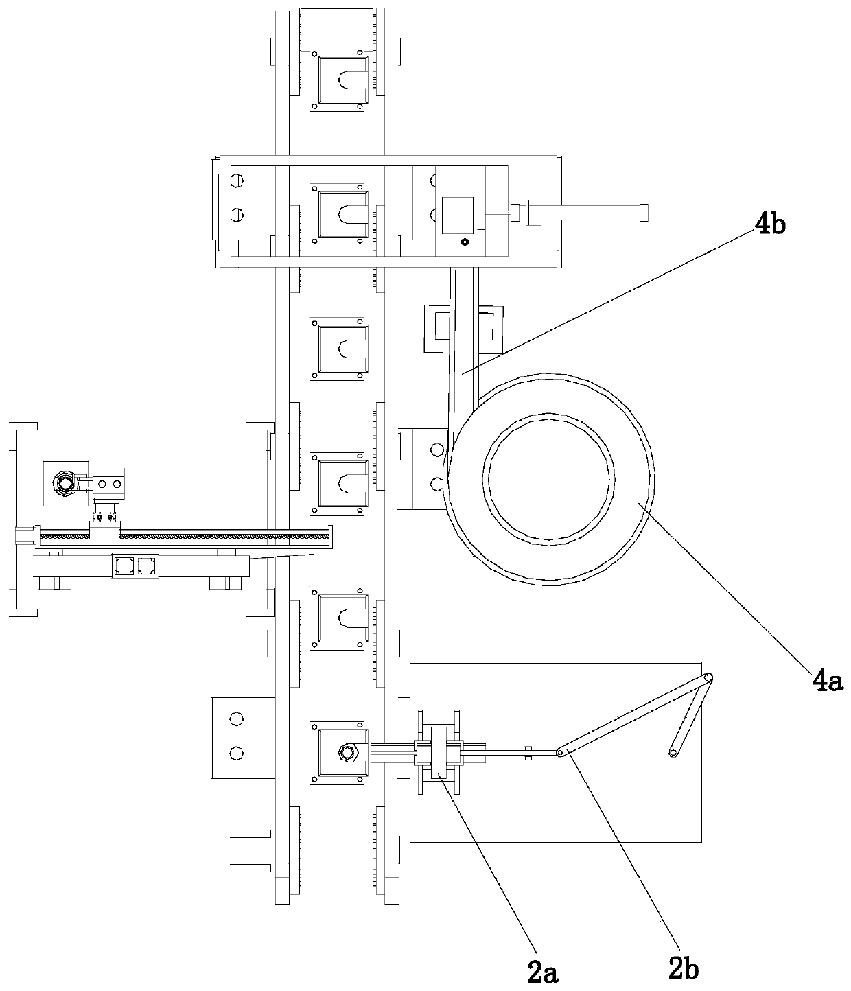 Feeding device for inductor production