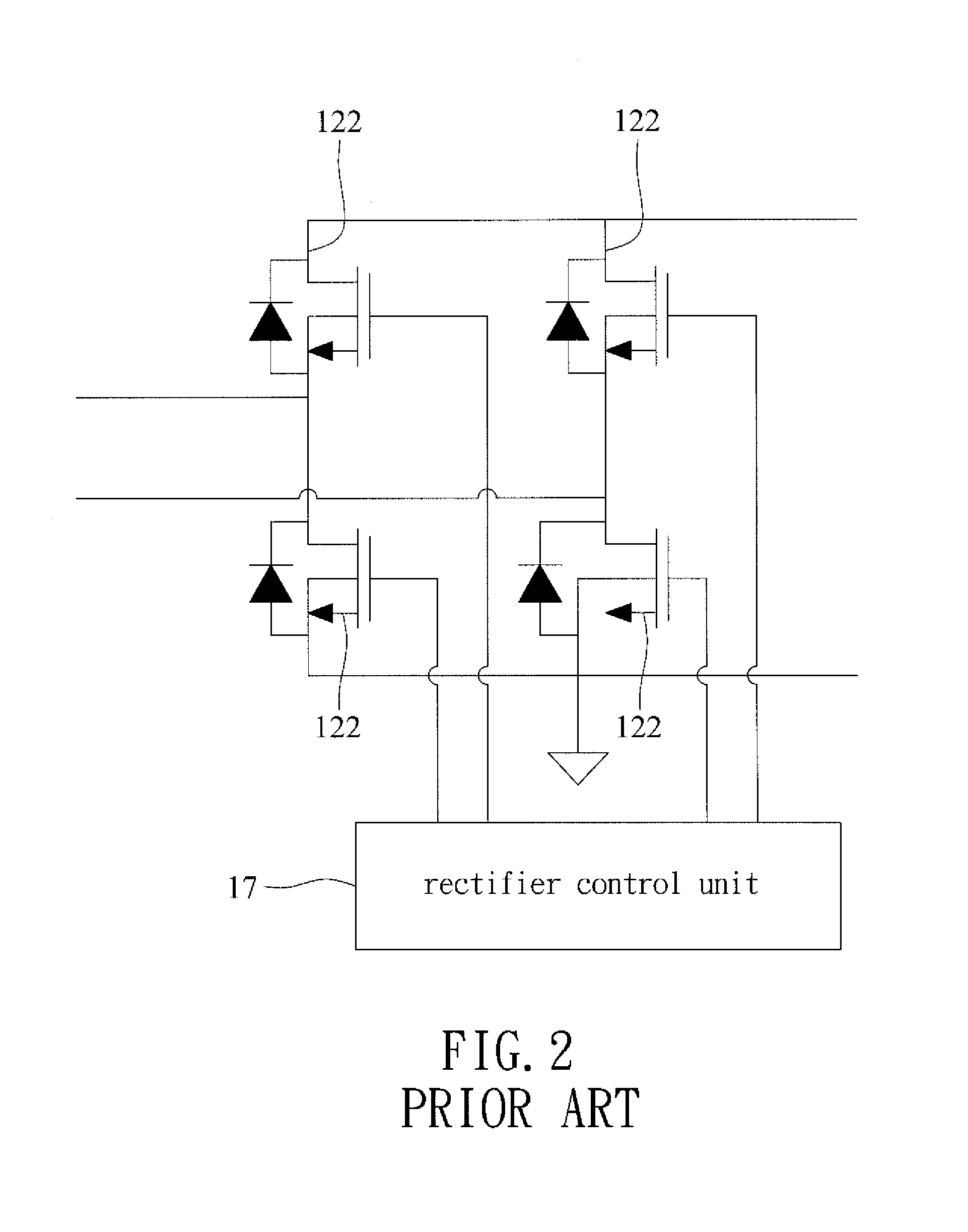 Rectifying-and-modulating circuit and wireless power receiver incorporating the same