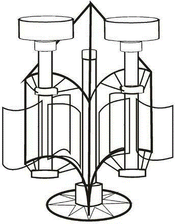 Double-hydraulic energy flow dividing rotary vane power generation system