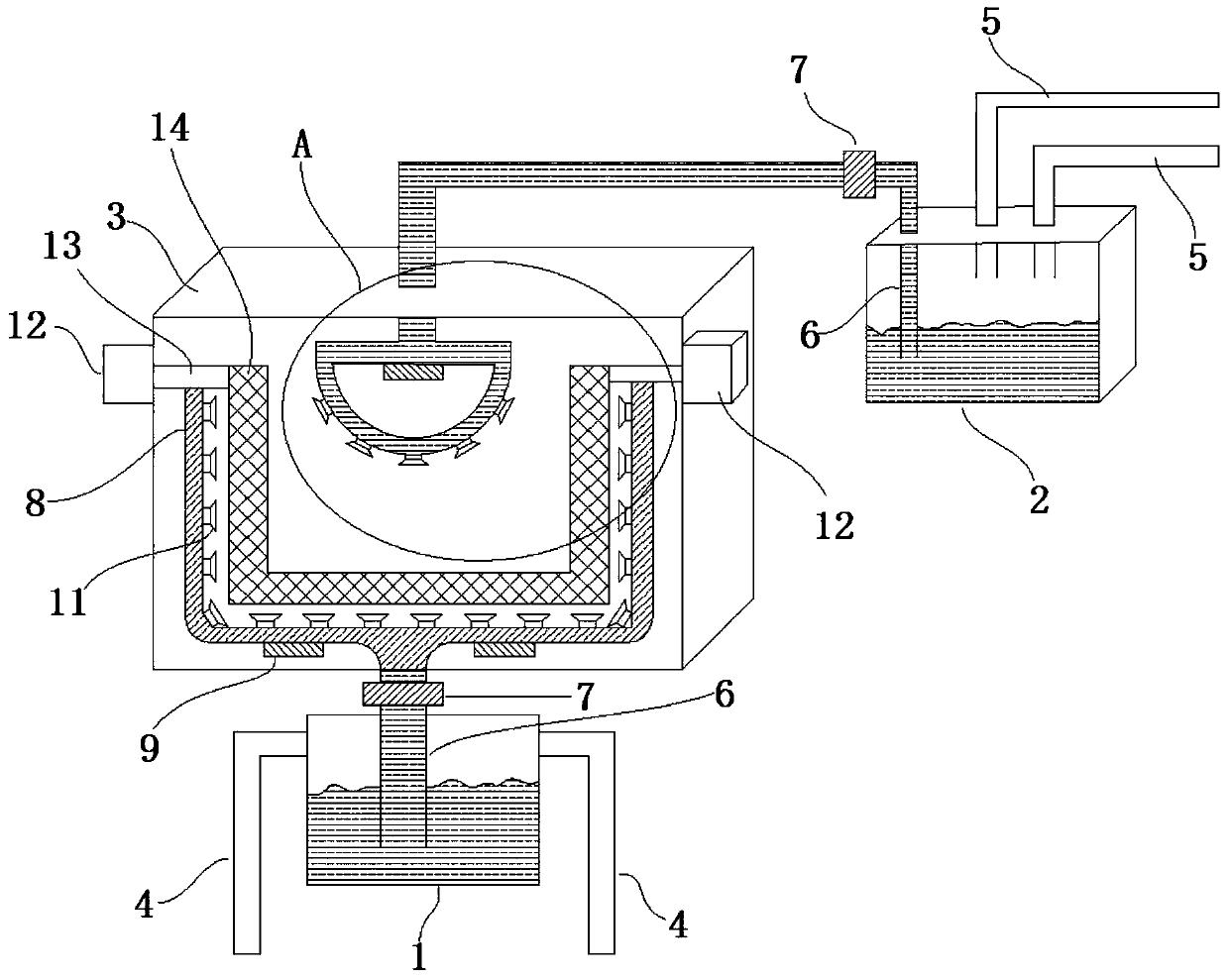 A three-dimensional composite board paint spraying system device and spraying method