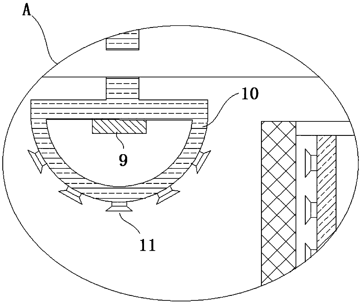 A three-dimensional composite board paint spraying system device and spraying method
