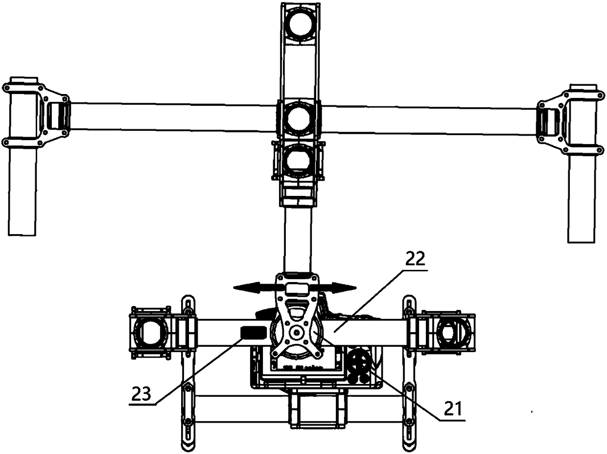 A mechanism for automatically adjusting the center of gravity of an electronic gyro handheld stabilizer