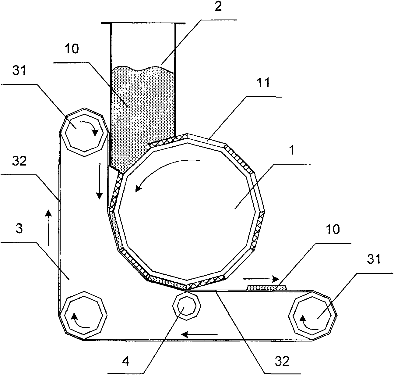 Combined distribution apparatus, convected distribution device and vertical superposed distribution device