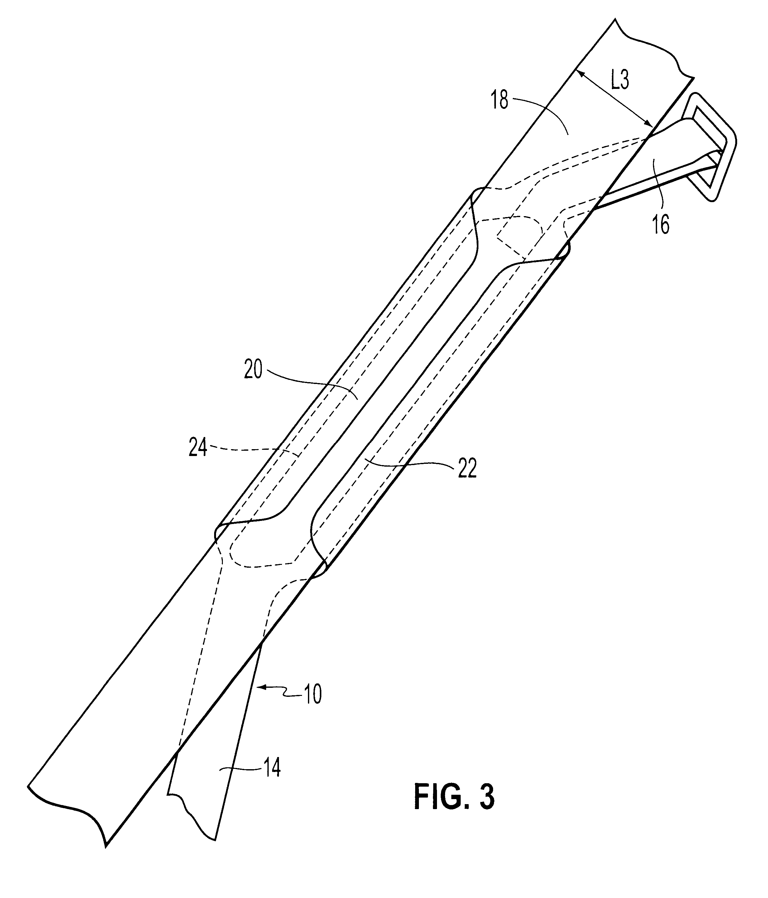 Manufacturing process of a wear resistant attachment device for a sit harness or roping harness, and attachement device with a strap obtained according to the process