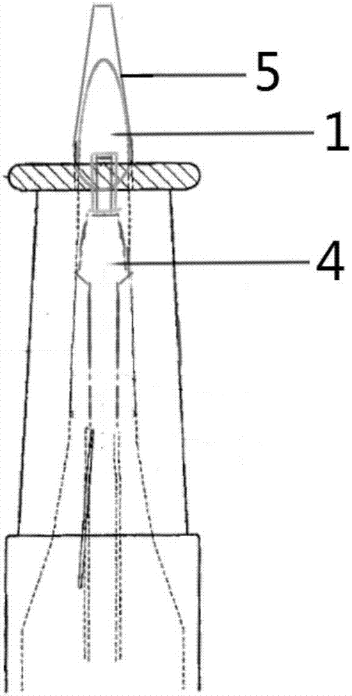 Integrated lacrimation retarder and matched placing device thereof