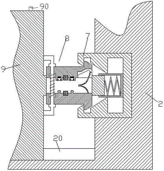 Electric power element locking device with disassembly indication