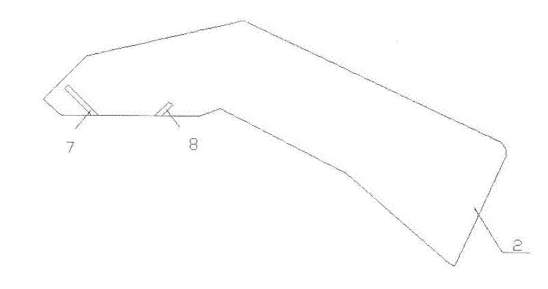 Skin anastomat (stitching instrument) with arc-shaped fastening mechanism