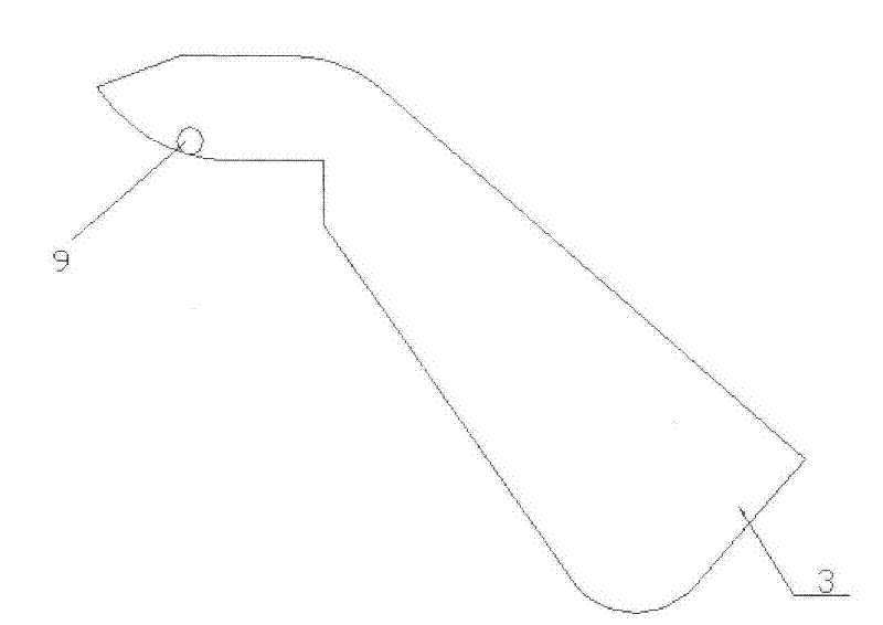 Skin anastomat (stitching instrument) with arc-shaped fastening mechanism