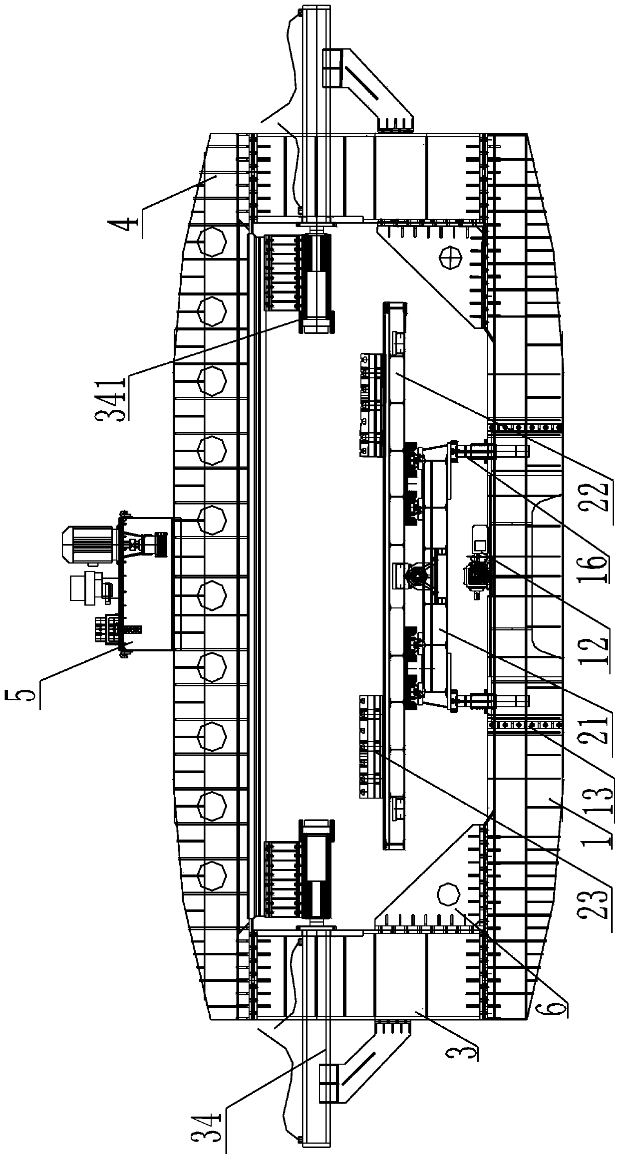 Vibration exciter bearing flexible assembly tool and assembly method thereof