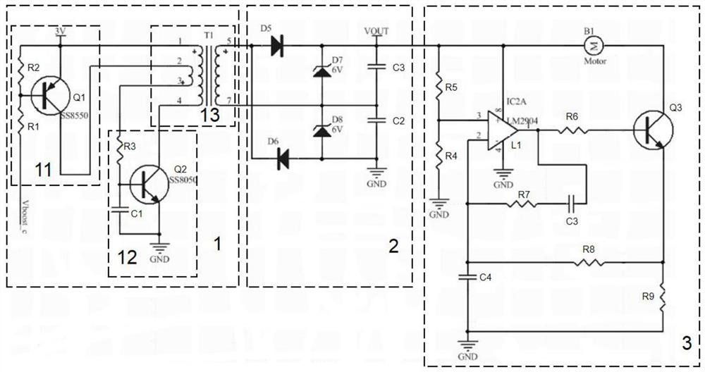 Circuit of self-excited oscillation voltage-multiplying and constant-current control electromagnetic valve and gas stove using same