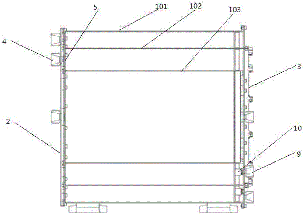 Concentric circle gas separation device