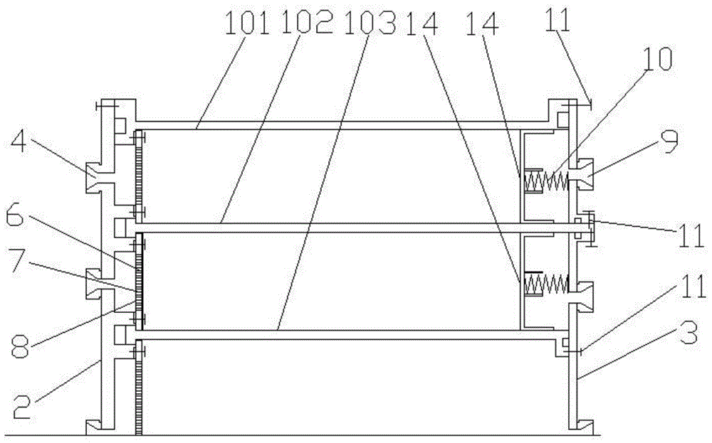 Concentric circle gas separation device