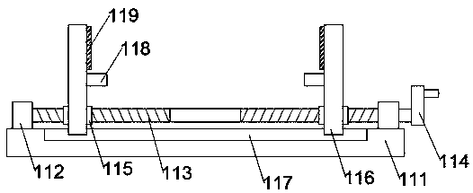 Flange processing drilling device and method used for electric vehicle rear axle