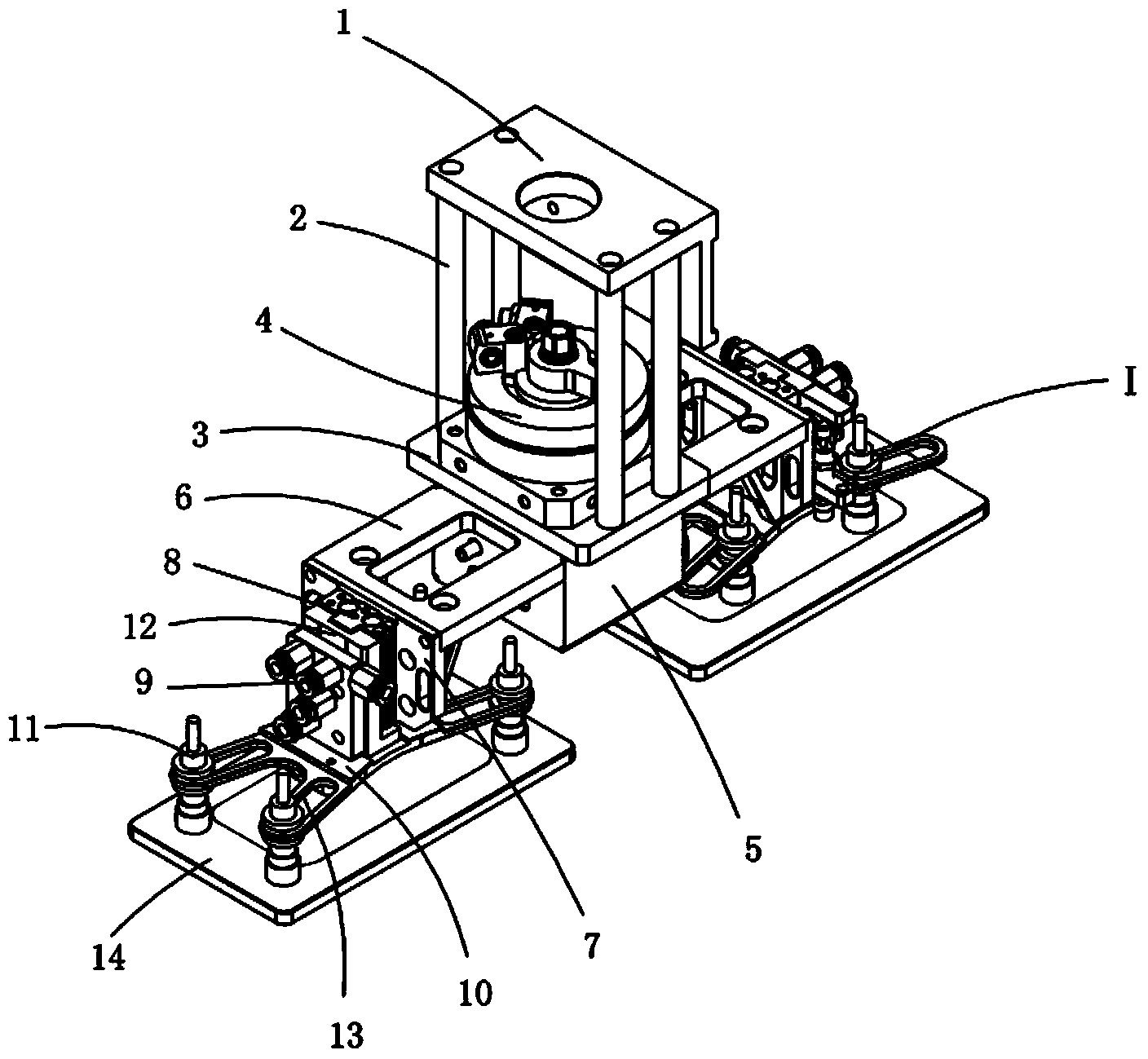 Automatic grabbing mechanism