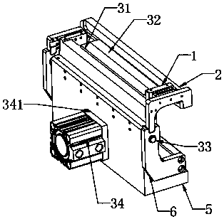 Two-square strip fixture mechanism
