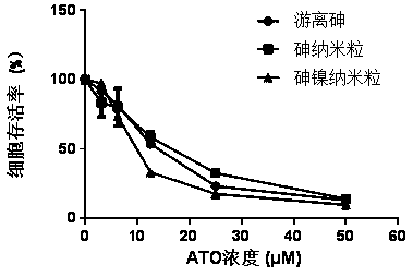 Arsenic trioxide nanoparticles carrying transition metal complex and preparation method of arsenic trioxide nanoparticles