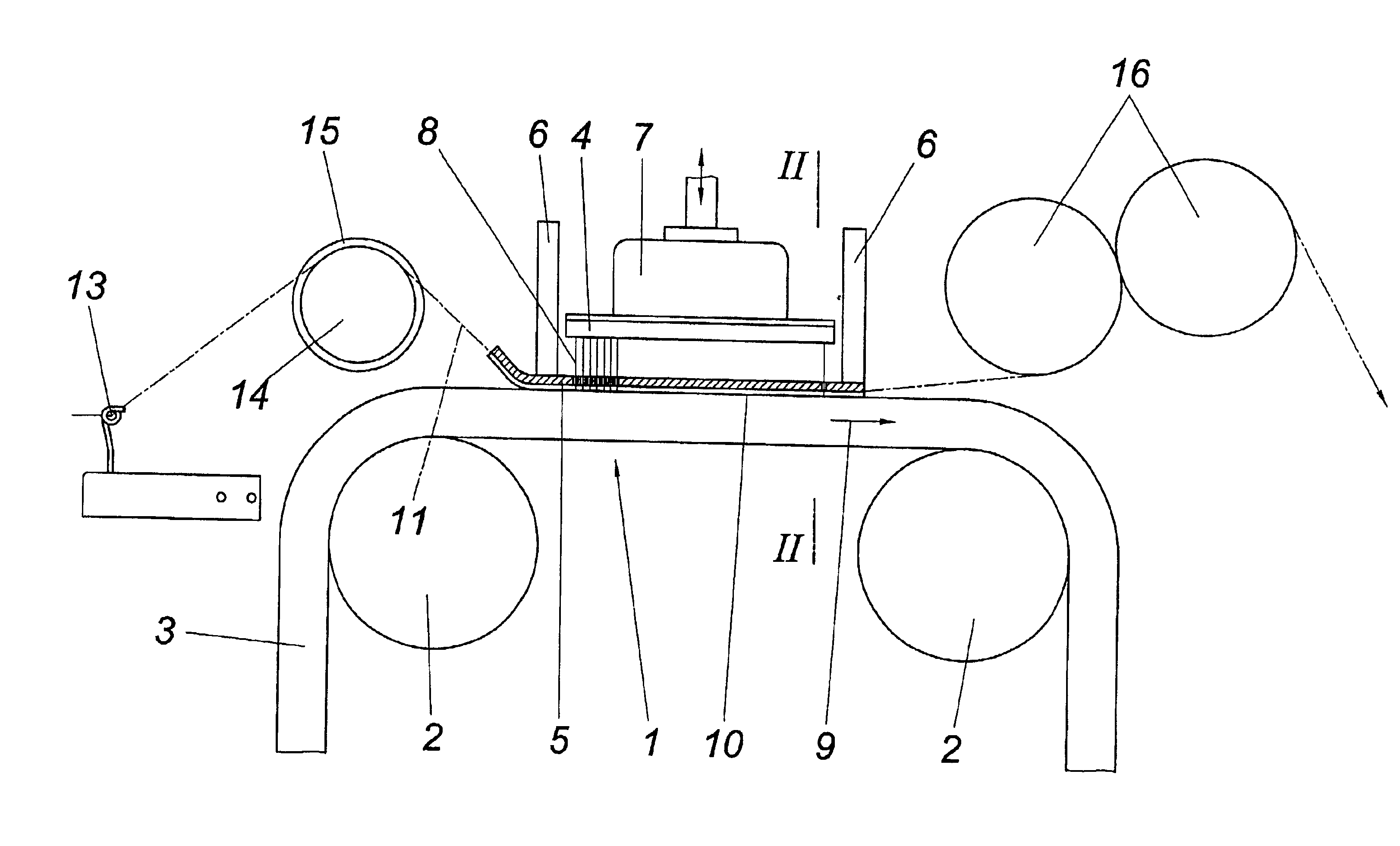 Method for treating a yarn by needling