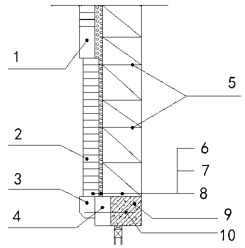 Construction method of bricked large-span multiple-arc-arch