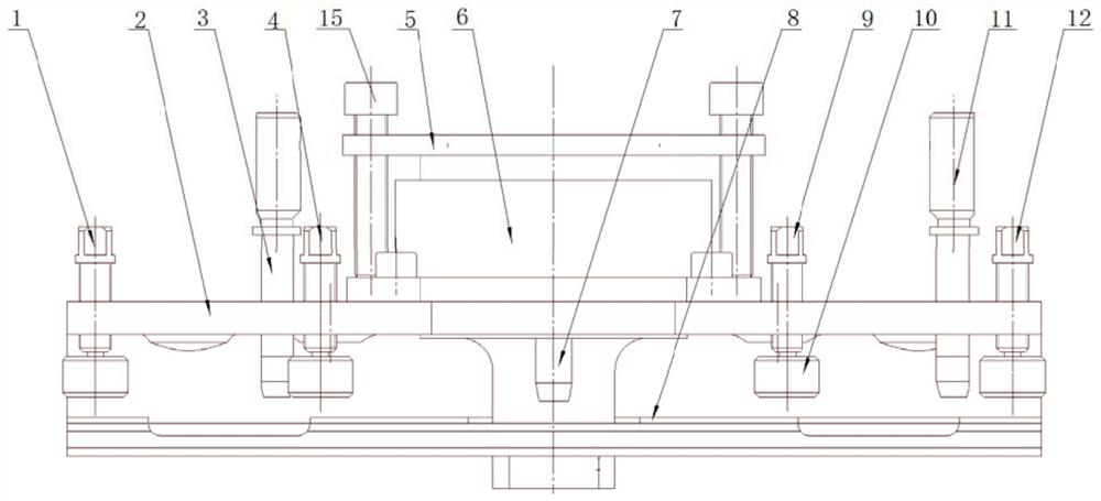 A kind of riveting method of balance counterweight and riveting tooling