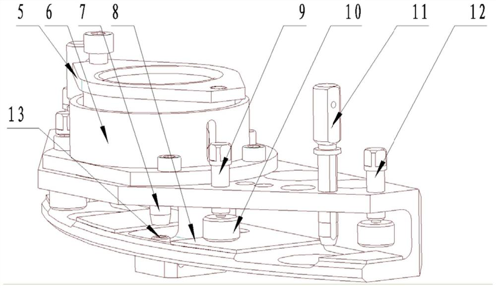 A kind of riveting method of balance counterweight and riveting tooling