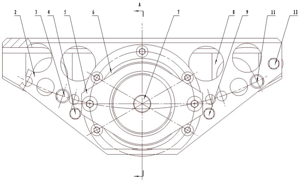 A kind of riveting method of balance counterweight and riveting tooling