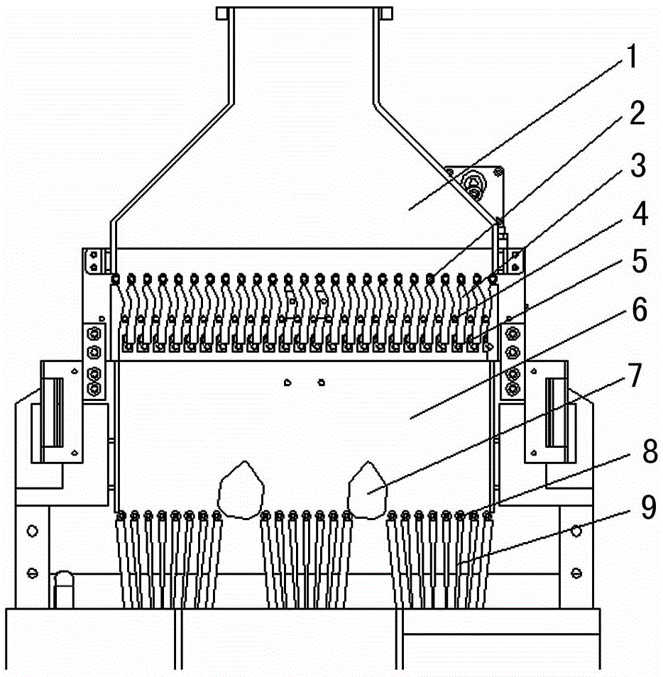 Pre-arrangement device for cigarettes in packing machine cigarette ...