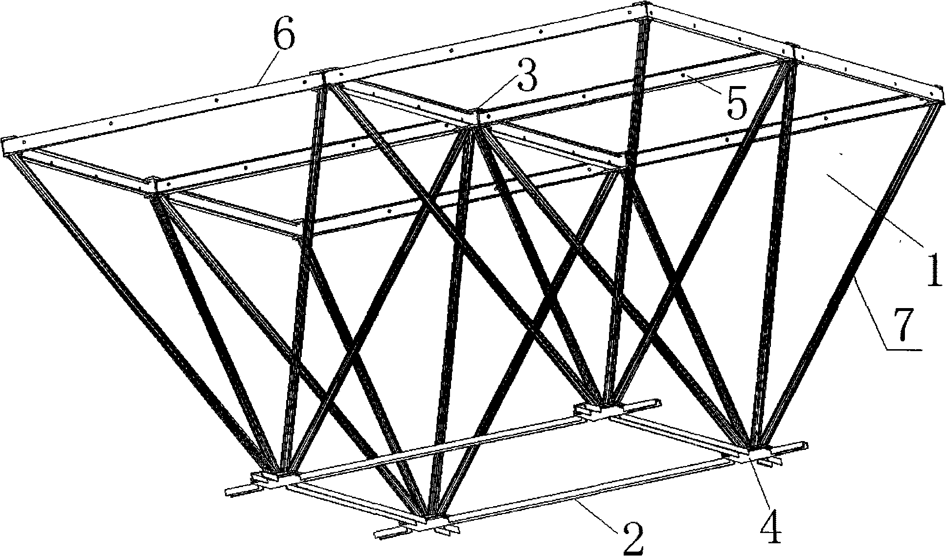 Bolt connection prefabricated assembly quadrangular pyramid space grid structure and manufacturing method thereof